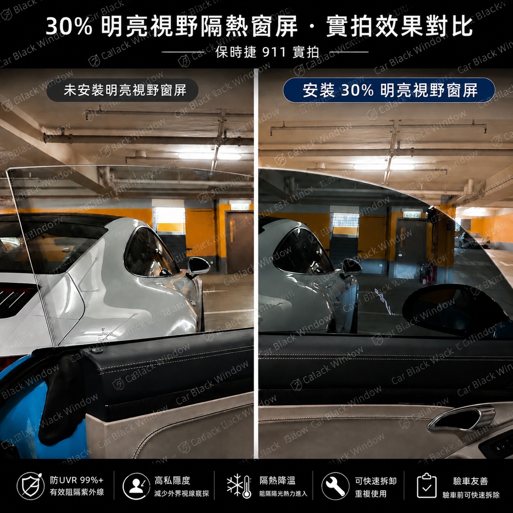 Carbon Shield系列 全車3窗 （雙門跑車如911 等）